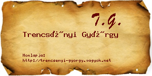 Trencsényi György névjegykártya